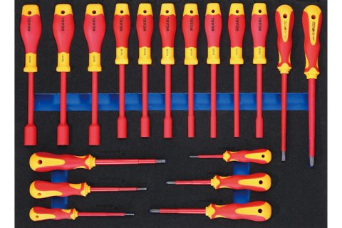 卡尔8018011工具18件VDE绝缘旋具工具托