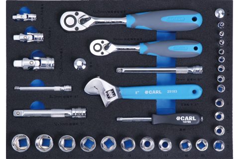 卡尔8034001工具34件6.3×12.5mm系列工具托