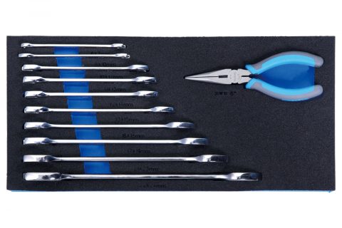 卡尔8011003工具11件套双启齿扳手工具托