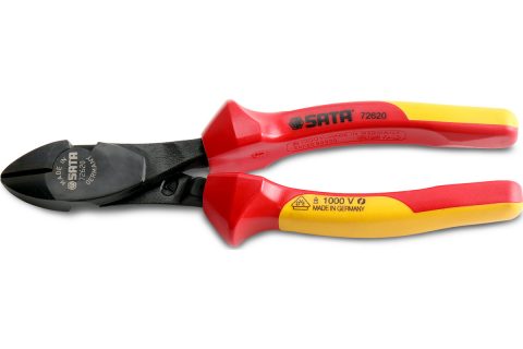 世达 SATA G系列VDE重型绝缘耐压斜嘴钳8" 72620