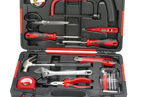 力易得 15件套家用工具组套 E1001